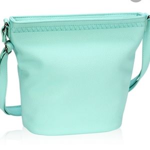 Thirty-one Cafe crossbody in Skies for you pebble